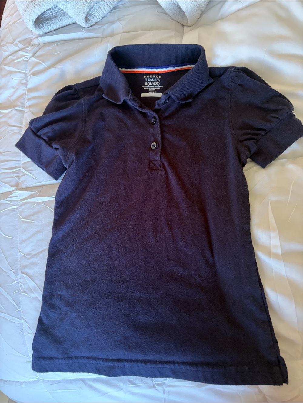 French Toast Navy Girls Polo Shirt